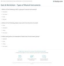 There has to be a better way. Quiz Worksheet Types Of Musical Instruments Study Com