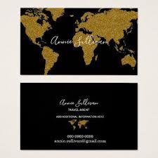 When it comes to your business, don't wait for opportunity, create it! Elegant Faux Gold World Map Black Travel Agent Business Card Zazzle Com Travel Agent Business Cards Gold World Map Black Travel