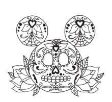 850 x 879 file type: Disney Gifts Merchandise Skull Coloring Pages Sugar Skull Art Print Coloring Pages