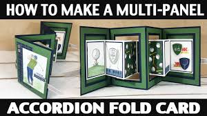 How to make a pull up accordion card pull up accordion card is very simple and easy craft. Stamping Jill How To Make A Muti Panel Accordion Fold Card Youtube Fancy Fold Cards Accordion Cards Fun Fold Cards