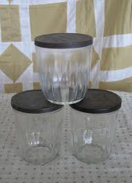 Order by 6 pm for same day shipping. 3 Vintage Antique Ball Jelly Glass Jars With Silver Tin Lids Lot Glass Jars Jar Pint Canning Jars