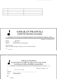 Tempat dan waktu penulisan pengumuman. Cara Penomoran Surat Gugus Depan Pdf Document