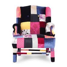 Altinci Cadde Regalpatch Yuksek Berjer Patchwork Mobilya Koltuklar Tekli Koltuk