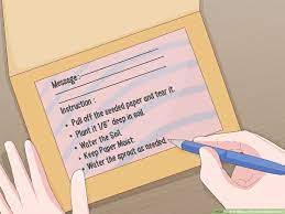 The card sleeve is perfect for starting seeds, plus your kids will. How To Make A Plantable Seeded Card With Pictures Wikihow