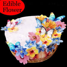 Learn how to bake a perfectly round cake, make vegan icing, apply fondant, decorate birthday cupcakes, and more. 35pcs 3d Edible Flower Cake Decoration Wedding Birthday Party Baby Shower Cake Idea Decoration Cake Edible Paper Aliexpress