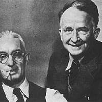 George Fiske and Galen Clark in conversation