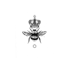 Emily Carter The Queen Bee Giclee Print A3 Queen Bee Tattoo Bee Tattoo Honey Bee Tattoo