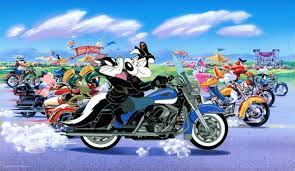 Looney Tunes Motorcycles Looneytunes Wb Gang Harley Davidson Artwork Biker Art Looney Tunes Characters