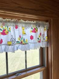 retro kitchen cafe curtains and valance