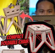 Dalhin Kahit Saan! Foldable Chair na may Carry Handle perfect pang kumpuni ng motor, pang camping o kahit saan!