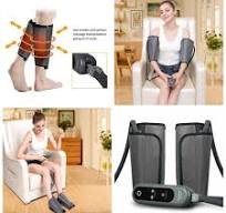 Wide Leg Massager Circulation Pump Muscle Therapy Air Compression Double  Foot