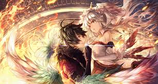 Anime, anime boys, red eyes, jjune, short hair, kaneki ken. Black Hair Elbow Gloves Feathers Fire Gloves Gray Hair Headdress Long Hair Male Merc Storia Mito Itsuki Necklace Orange Eyes Red Eyes Short Hair Wings Konachan Com Konachan Com Anime Wallpapers