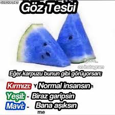 Sadece Birini Dusurme Hakkin Var D Goz Testi Tgrics On Instagram Eger Karpuzu Bunun Gibi Goruyorsan Kirmizi Ynormal Insansin Guldum Net Caps Arama Motoru