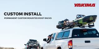 The at overland summit delivers on features and adventure in a big way, yet weighs only a paltry 340 pounds. Custom Install Roof Racks Yakima