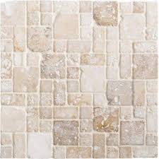 Mosaique Sol Et Mur Travertin Romano Antico Beige Leroy Merlin Travertin Sol Et Mur Sol Douche Italienne