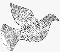 Here is a coloring sheet of the dove returning with an olive branch in it's beak, a sign that the water is subsiding. Peace Dove 68 Black White Christmas Clipart Peace Dove Coloring Pages Png Image Transparent Png Free Download On Seekpng