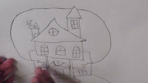 How does building a house begin? How To Draw 5 Different Halloween Items Ghost Pumkin Skeleton Haunted House And Spider Youtube