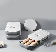 Amazon.com: FYCAN Organizador de huevos para refrigerador, cocina, caja de  almacenamiento para clasificación de huevos, cajón de huevos, nevera,  bandeja de huevos, congelador, gabinete apilable para huevos, :  Electrodomésticos