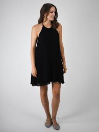 We Love This Sleeveless Black Dress From Blq Wear It Casual With Ballet Flats Or Make It More Elevated With Heels Flowy Sleeveless Dress Dresses Flowy Dress