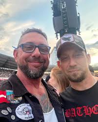 and then I met Michael and Flemming at the Snake Pit and we watched a  Metallica concert together 😉🤝 #Gothenburg2023