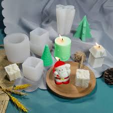 DIY Christmas Candle Aromatherapy Gypsum Silicone Mold, Shape: Santa