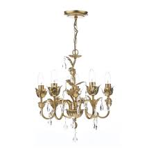 Garwarm modern ceiling light,23.6 dimmable led chandelier flush mount ceiling lights,remote control acrylic leaf ceiling lamp fixture for living room dining room bedroom 60w 4.3 out of 5 stars 115 $109.99 $ 109. Boh0535 Boheme 5 Light Decorative Gold Leaf Ceiling Pendant With Crystal Drops Lighting From The Home Lighting Centre Uk