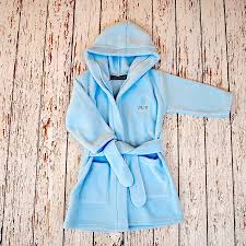 Boys Personalised Hooded Bathrobe Baby Robes Baby Bath Robe Robe