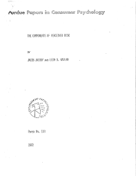 Pdf The Components Of Perceived Risk