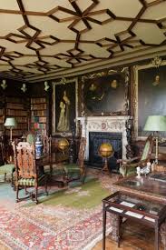 Library In Tudor Jacobean Style British Interior English Country House Home Libraries