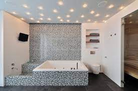 Be it a floral ceiling fabric stripes ceiling or an intricately painted ceiling you can get it done in any style imaginable. 22 Bathroom Ceiling Ideas That Will Captivate You