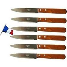 Couteau par claude dozorme modèle pradel. Lot De 6 Couteaux Inox A Steaks Pradel Thiers Ebay