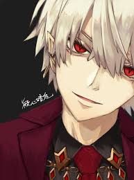  Animeboy Whitehair Redeyes Anime Cowok Ganteng Orang Animasi Gambar Tokoh