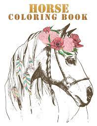 We have 100 horse coloring pages here. Amazon Com Horse Coloring Book The Amazing World Of Horses Adult Coloring Book Size Large 8 5 X 11 100 Pages 9781674127064 Press Creative Colors Books