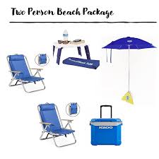 Sure, but after a few hours in the sun and sand, most are typically less inclined to worry about aesthetics. 2 Person Beach Package Gulf Coast Rental Co