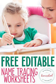 There are so many name activities out there to help little ones learn their own name. Free Editable Name Tracing Sheets Homeschool Giveaways