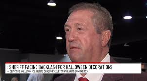 Sheriff in Hot Water Over Wife's ICE Halloween Decorations