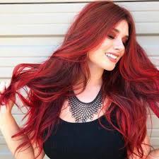 Vibrant Fire Engine Red Hair Color Haircolor Red Hair Color Red Hair Color Shades Vibrant Red Hair