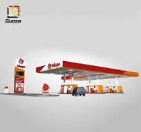 Gas Station Construction Modern Petrol Station Design Petrol Station  Digital Signage Display