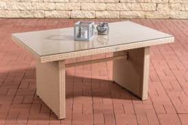Clp Polyrattan Gartentisch Fisolo Mit Einer Tischplatte Aus Glas I Wetterbestandiger Tisch Aus Kunststoff I In Ve Gartentisch Gartentisch Holz Polyrattan Tisch