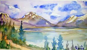 Karli Daglar By Raife Parlak Suluboya Watercolor Original Snowymountain Suluboya Suluboya Resimler Resimler