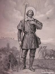Esta imagen de san isidro está vectorizada en formato postscript de alta calidad con trazados san isidro nació en madrid en 1082, donde vivió con su humilde familia, hasta que se fue a torrelaguna, escapando de la invasión árabe. San Isidro Labrador Dibujo Original Que Utiliz Sold Through Direct Sale 90354192