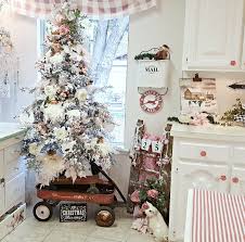 You can buy one of the dollar store christmas trees and put it up in the wagon and decorate it to use as a centerpiece or in front of a fireplace. Vintage Red Wagon Christmas Tree Skirt Funky Junk Interiors