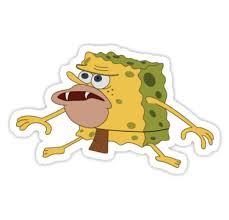 Spongegar Sticker By Vyxity Meme Stickers Cute Stickers Snapchat Stickers