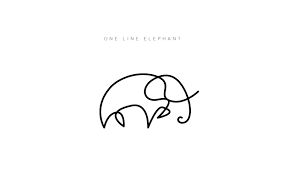 One Line Animal Logos On Behance Tatuaggi Stile Line Tatuaggi Elefante Idee Per Tatuaggi
