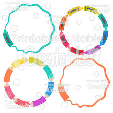 Download Crayons Pencils Circle Monogram Frames Svg Cut File Clipart