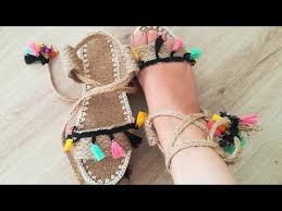 Otantik Hasir Sandalet Hasir Modasi Zapatos Zapatos Orgu Youtube Sandalet Orgu Ayakkabilar