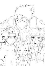 Naruto Team 7 Coloring Pages