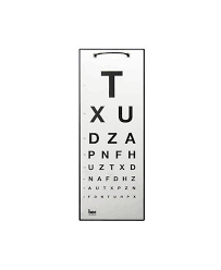 boc instruments 3m txu eye chart st1623