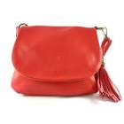 Sac mains cuir rouge La Redoute
