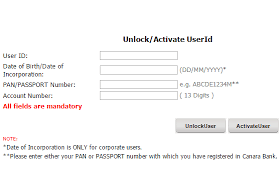 Enter the registered mobile number and your unique customer id. How To Unlock Canara Bank Internet Banking User Id